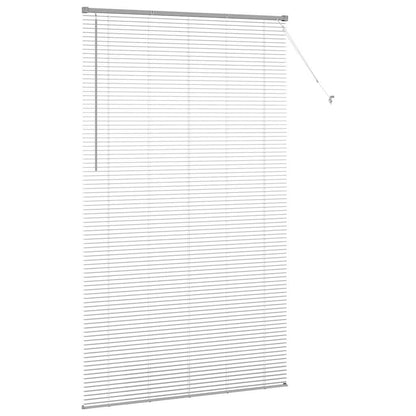 Venetian Blinds Height Adjustable Silver 220 x 130 cm Aluminium