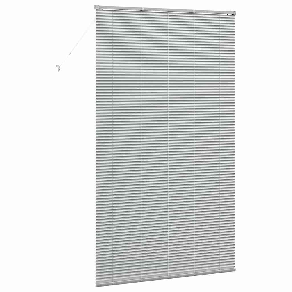 Venetian Blinds Height Adjustable Silver 220 x 130 cm Aluminium