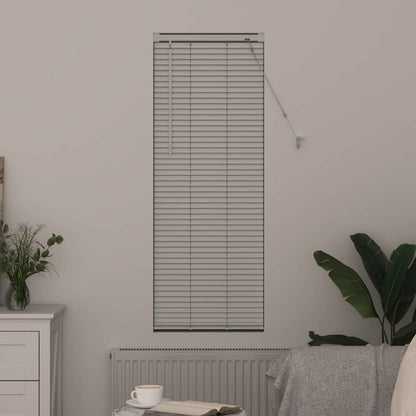 Venetian Blinds Height Adjustable White 130 x 50 cm Aluminium