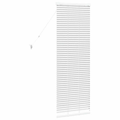 Venetian Blinds Height Adjustable White 130 x 50 cm Aluminium