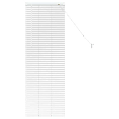 Venetian Blinds Height Adjustable White 130 x 50 cm Aluminium