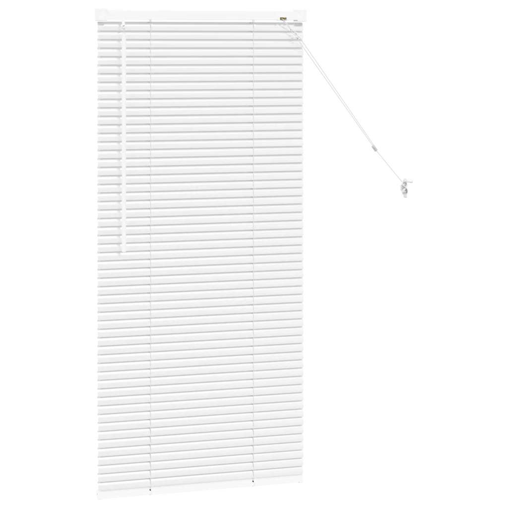 Venetian Blinds Height Adjustable White 130 x 55 cm Aluminium