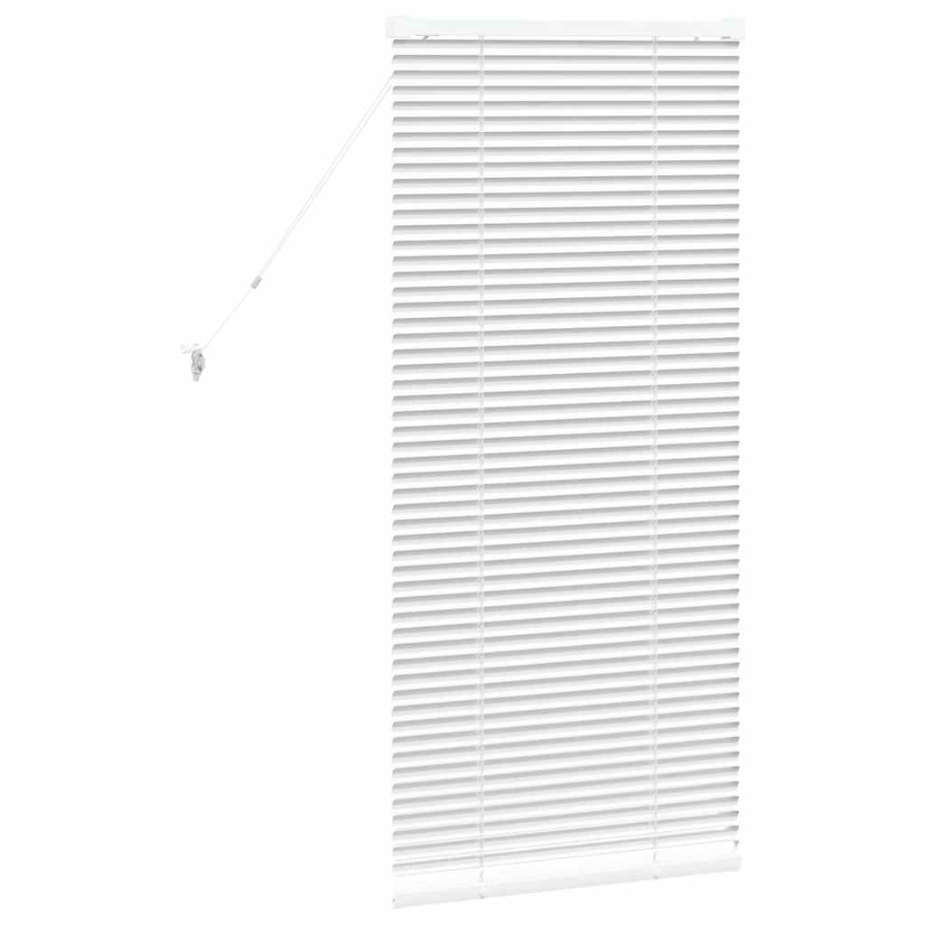Venetian Blinds Height Adjustable White 130 x 55 cm Aluminium