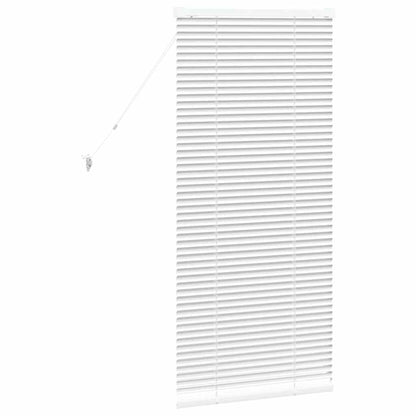 Venetian Blinds Height Adjustable White 130 x 55 cm Aluminium