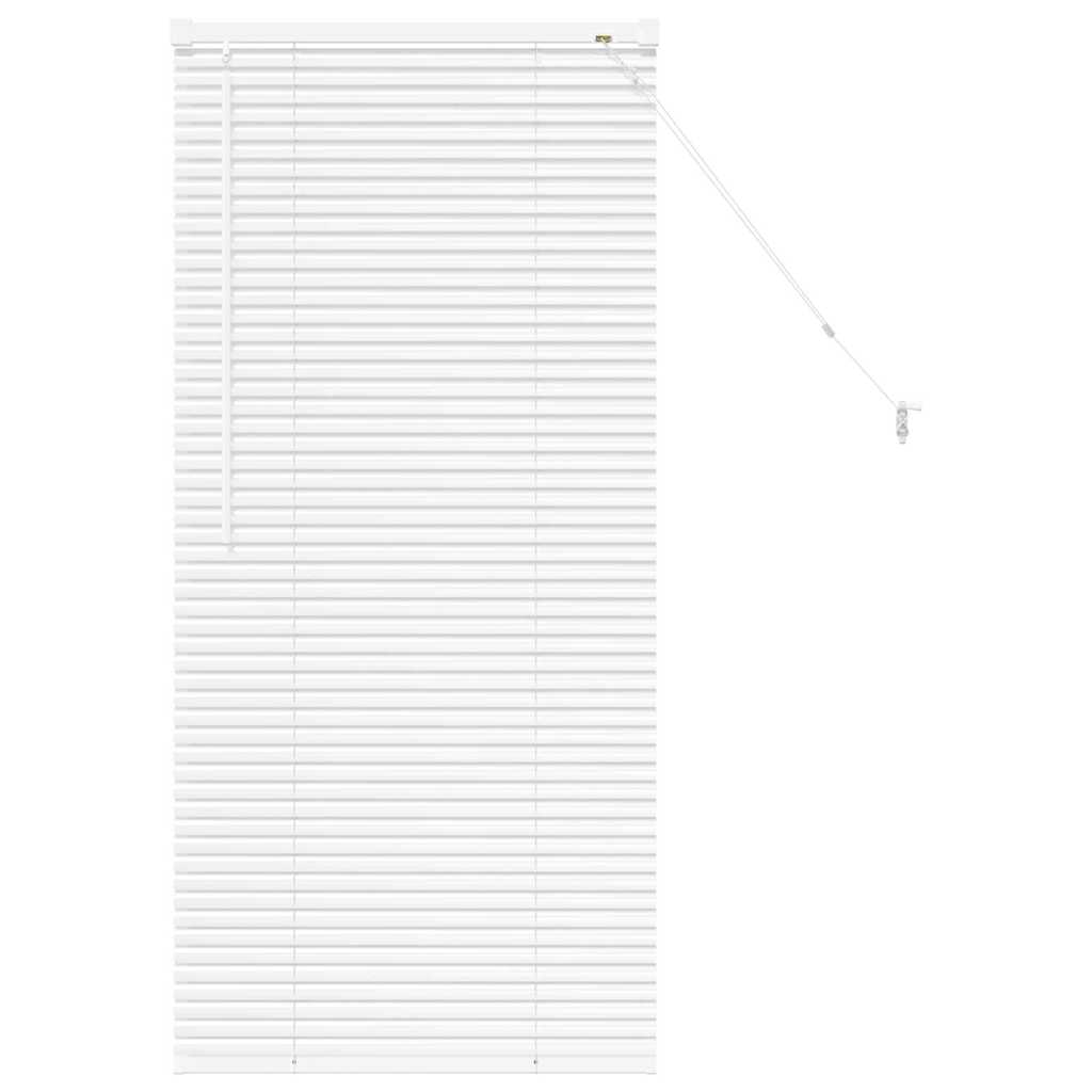 Venetian Blinds Height Adjustable White 130 x 55 cm Aluminium