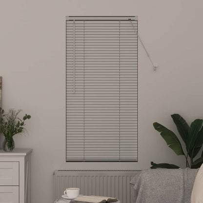 Venetian Blinds Height Adjustable White 130 x 65 cm Aluminium