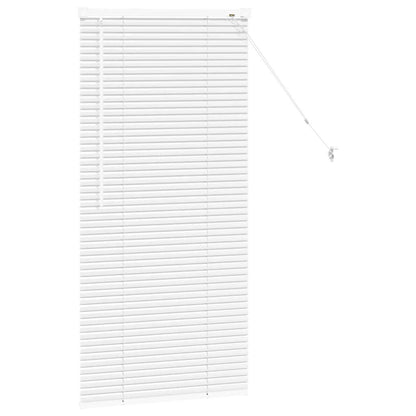 Venetian Blinds Height Adjustable White 130 x 65 cm Aluminium