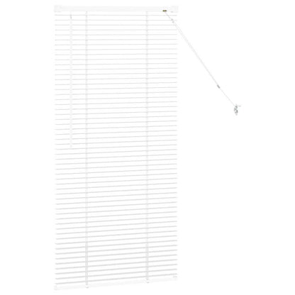 Venetian Blinds Height Adjustable White 130 x 65 cm Aluminium