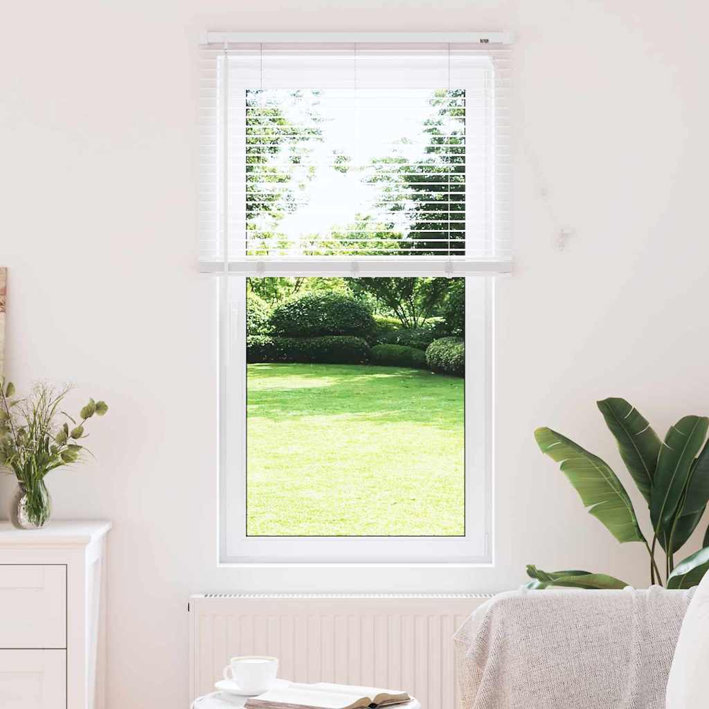 Venetian Blinds Height Adjustable White 130 x 75 cm Aluminium