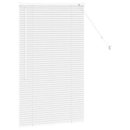 Venetian Blinds Height Adjustable White 130 x 75 cm Aluminium