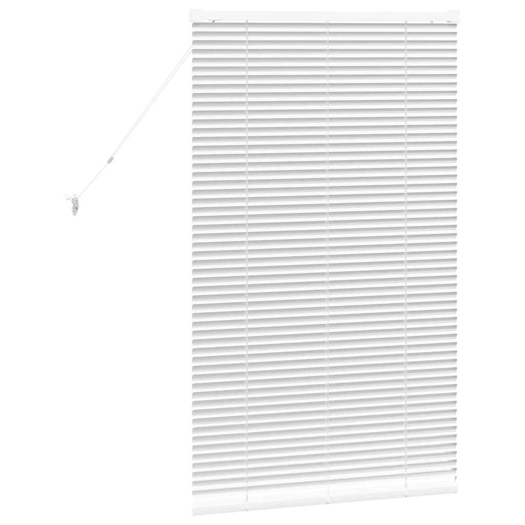 Venetian Blinds Height Adjustable White 130 x 75 cm Aluminium