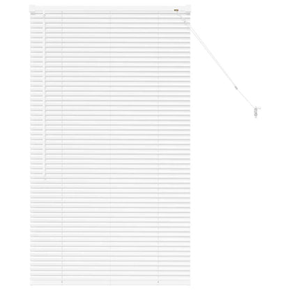 Venetian Blinds Height Adjustable White 130 x 80 cm Aluminium