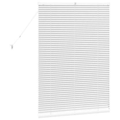 Venetian Blinds Height Adjustable White 130 x 85 cm Aluminium