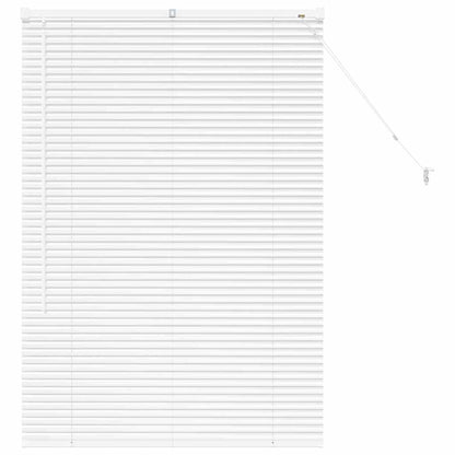 Venetian Blinds Height Adjustable White 130 x 85 cm Aluminium