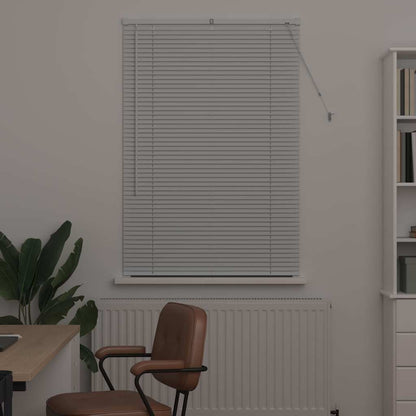 Venetian Blinds Height Adjustable White 130 x 95 cm Aluminium