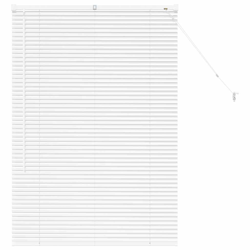 Venetian Blinds Height Adjustable White 130 x 95 cm Aluminium