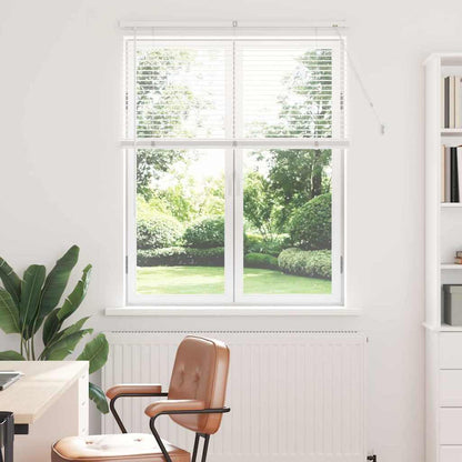 Venetian Blinds Height Adjustable White 130 x 105 cm Aluminium