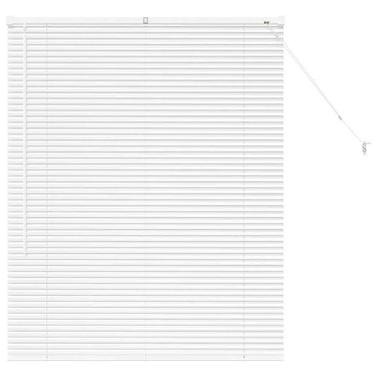 Venetian Blinds White 130 x 105 cm Aluminium