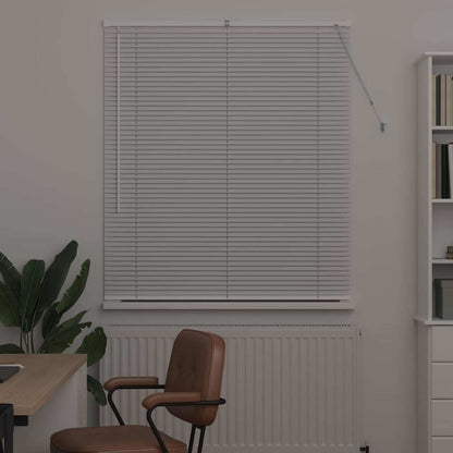 Venetian Blinds Height Adjustable White 130 x 115 cm Aluminium
