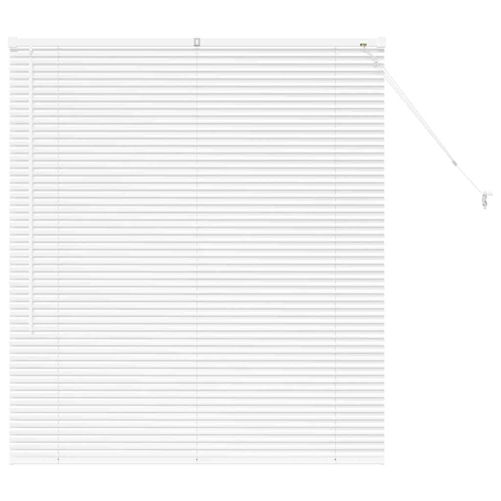 Venetian Blinds Height Adjustable White 130 x 115 cm Aluminium