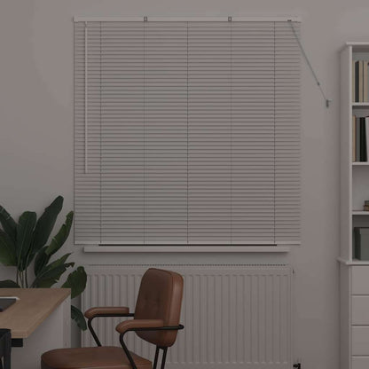 Venetian Blinds Height Adjustable White 130 x 125 cm Aluminium