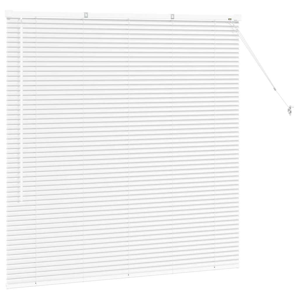 Venetian Blinds Height Adjustable White 130 x 125 cm Aluminium