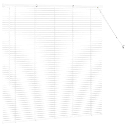 Venetian Blinds Height Adjustable White 130 x 135 cm Aluminium