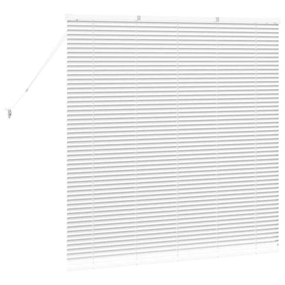 Venetian Blinds Height Adjustable White 130 x 135 cm Aluminium