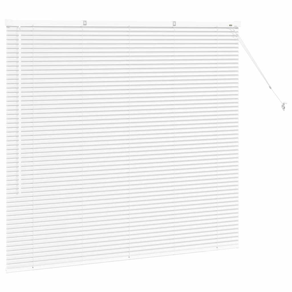 Venetian Blinds Height Adjustable White 130 x 140 cm Aluminium