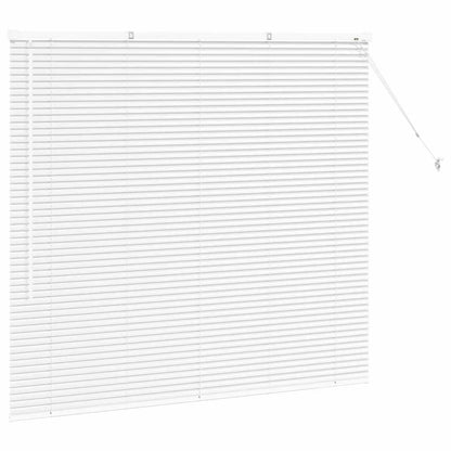 Venetian Blinds Height Adjustable White 130 x 145 cm Aluminium