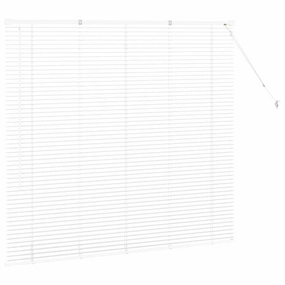 Venetian Blinds Height Adjustable White 130 x 145 cm Aluminium
