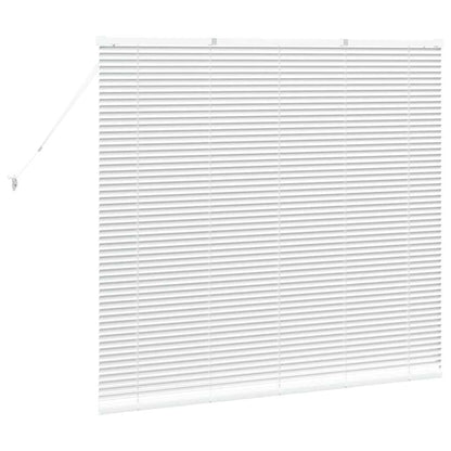 Venetian Blinds Height Adjustable White 130 x 145 cm Aluminium