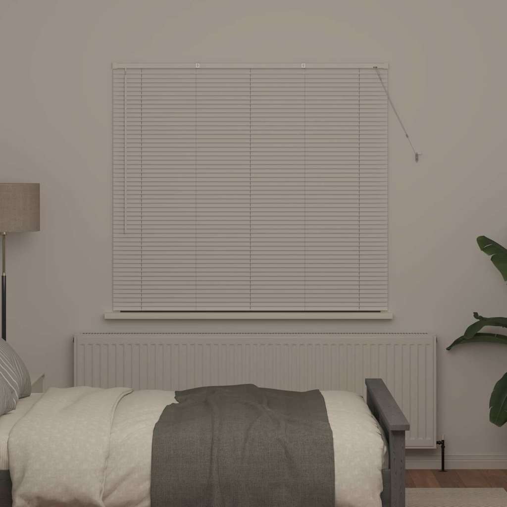 Venetian Blinds Height Adjustable White 130 x 150 cm Aluminium