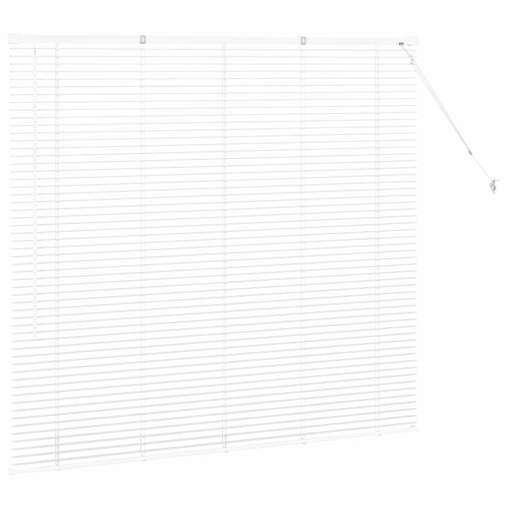 Venetian Blinds Height Adjustable White 130 x 150 cm Aluminium