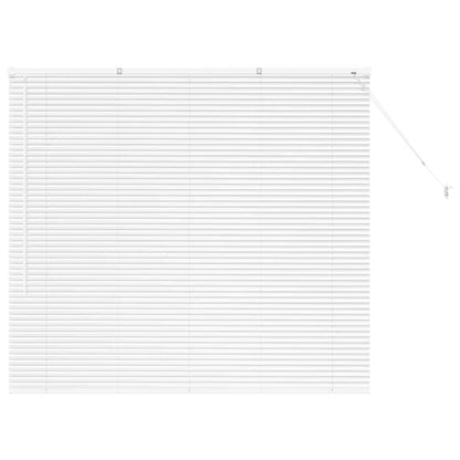 Venetian Blinds Height Adjustable White 130 x 150 cm Aluminium