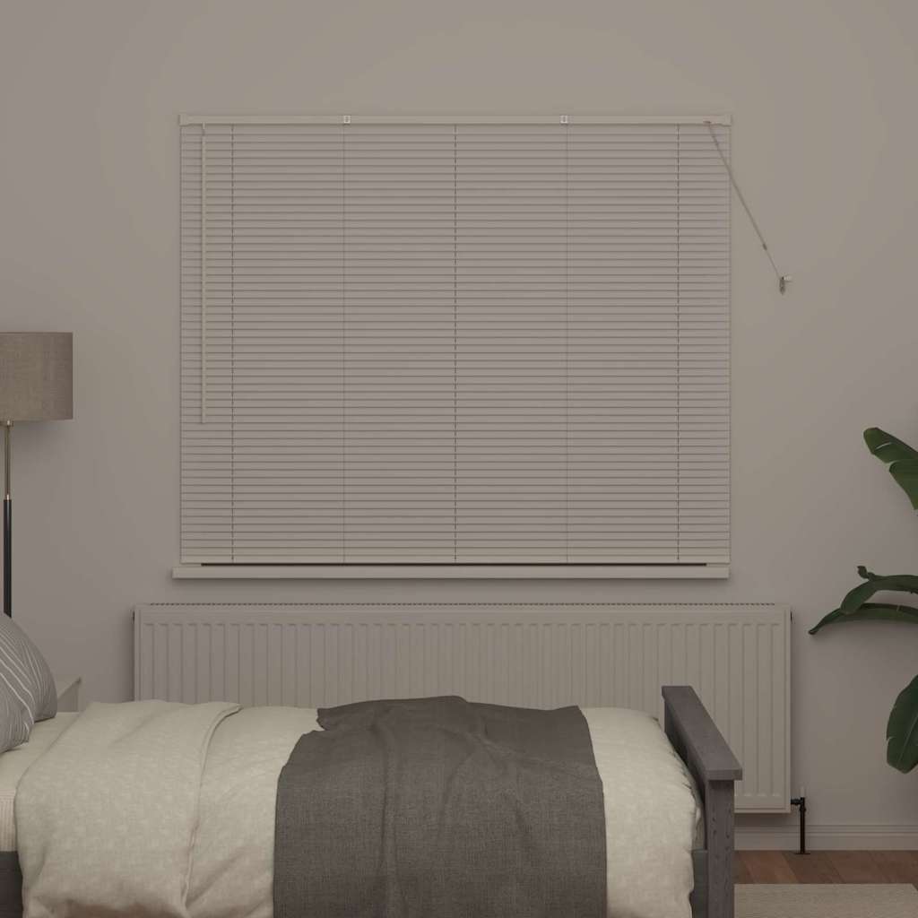 Venetian Blinds Height Adjustable White 130 x 155 cm Aluminium