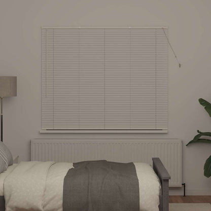 Venetian Blinds Height Adjustable White 130 x 155 cm Aluminium