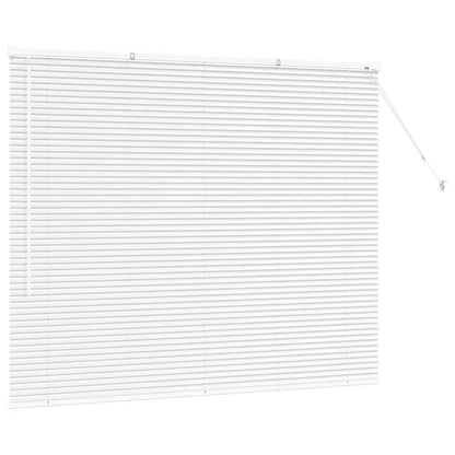 Venetian Blinds Height Adjustable White 130 x 155 cm Aluminium