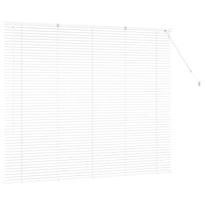 Venetian Blinds Height Adjustable White 130 x 155 cm Aluminium