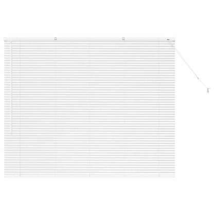 Venetian Blinds Height Adjustable White 130 x 155 cm Aluminium
