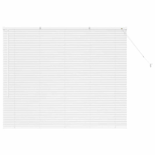 Venetian Blinds White 130 x 155 cm Aluminium