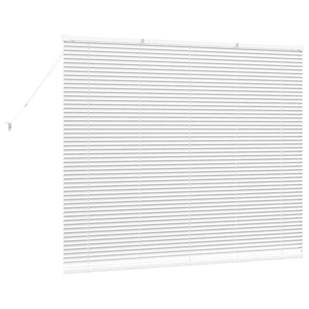 Venetian Blinds Height Adjustable White 130 x 160 cm Aluminium