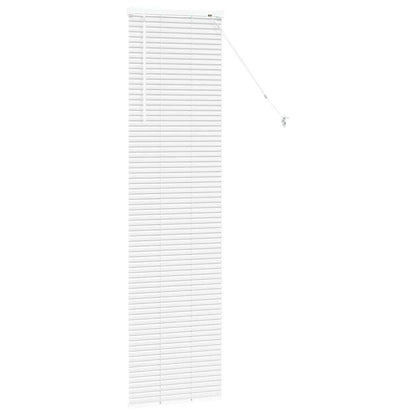 Venetian Blinds Height Adjustable White 175 x 50 cm Aluminium