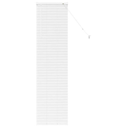 Venetian Blinds Height Adjustable White 175 x 50 cm Aluminium