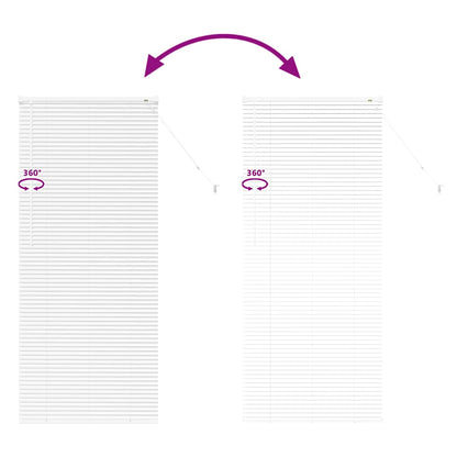 Venetian Blinds Height Adjustable White 175 x 70 cm Aluminium