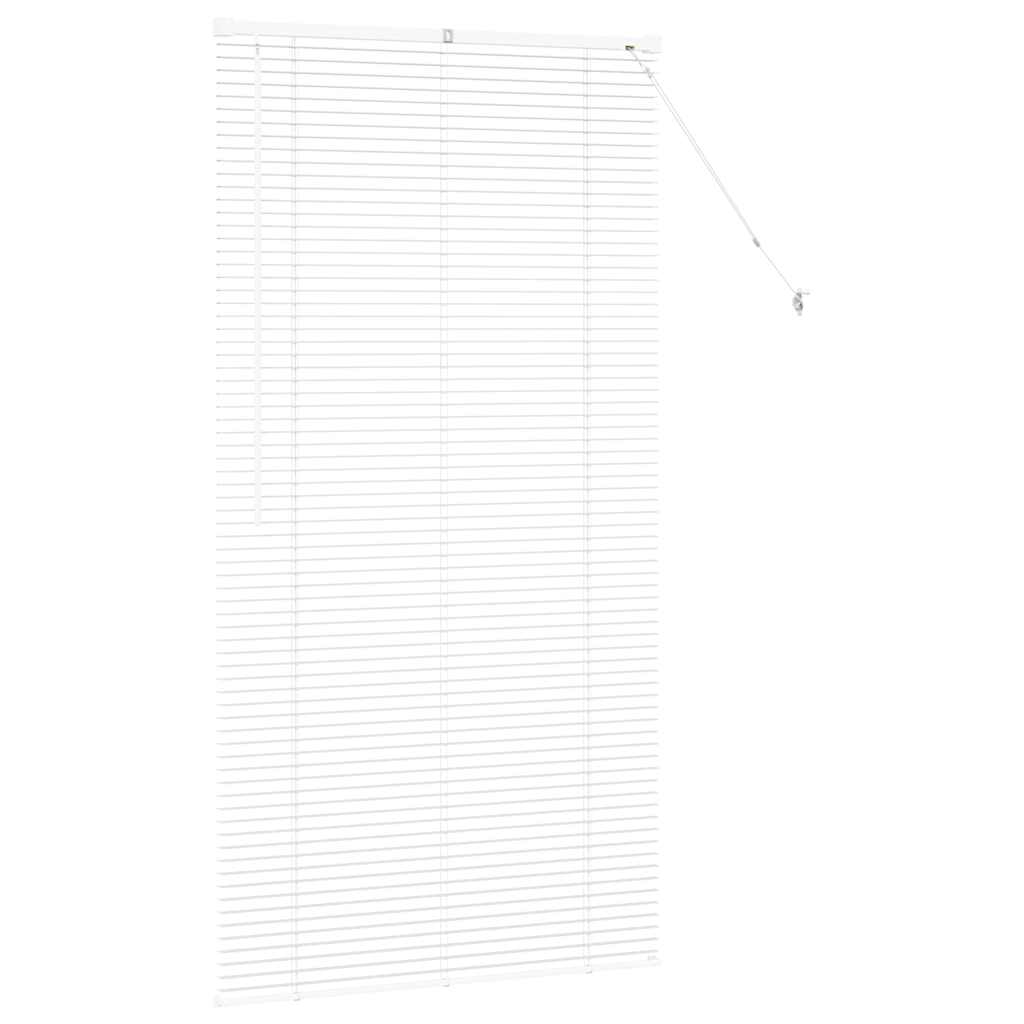 Venetian Blinds Height Adjustable White 175 x 95 cm Aluminium