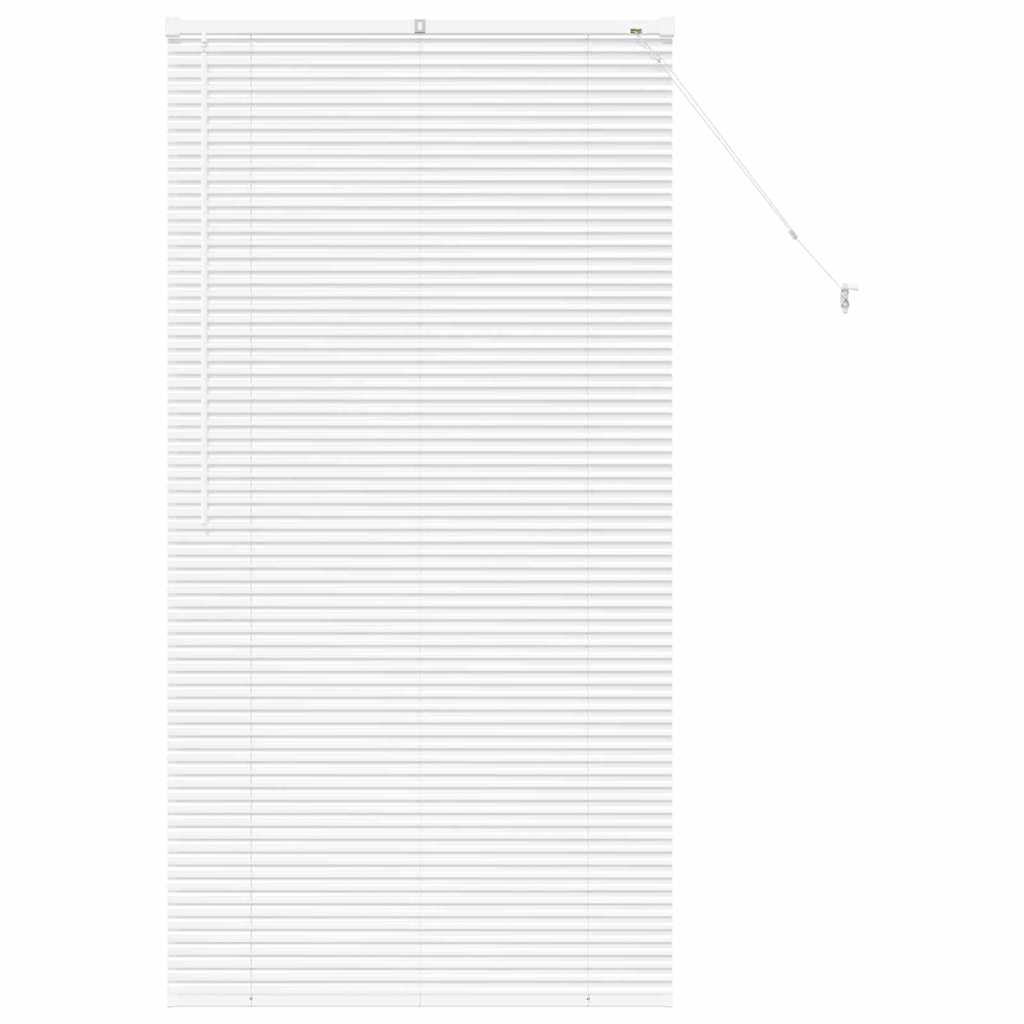 Venetian Blinds Height Adjustable White 175 x 95 cm Aluminium