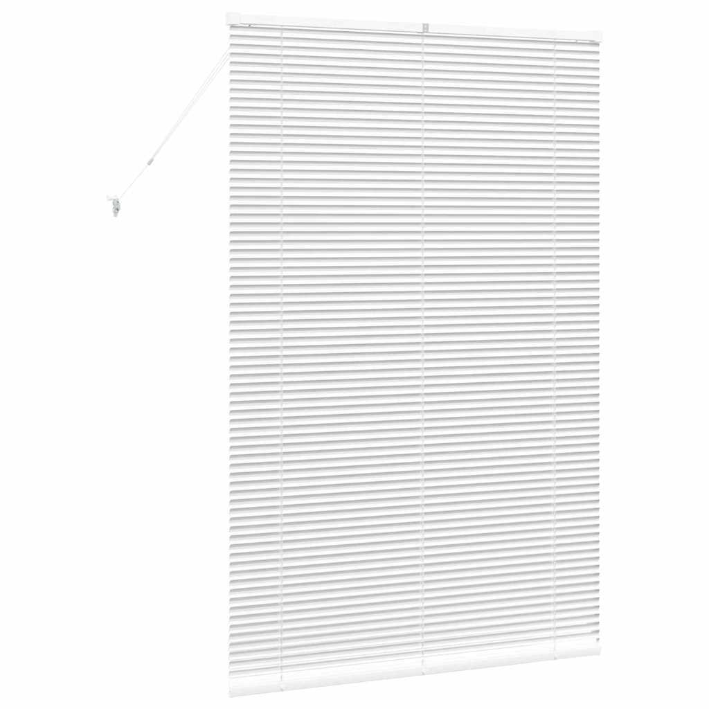 Venetian Blinds Height Adjustable White 175 x 110 cm Aluminium