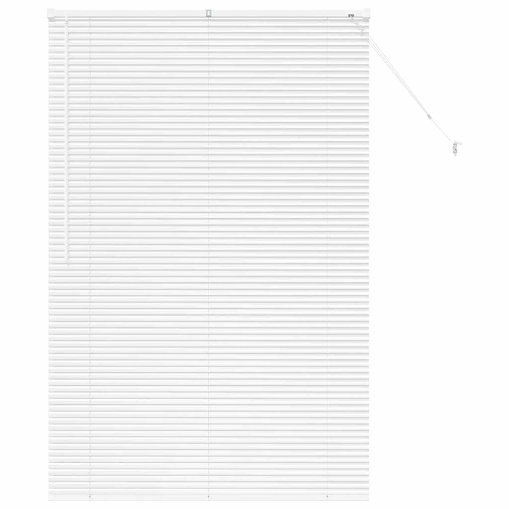 Venetian Blinds Height Adjustable White 175 x 110 cm Aluminium