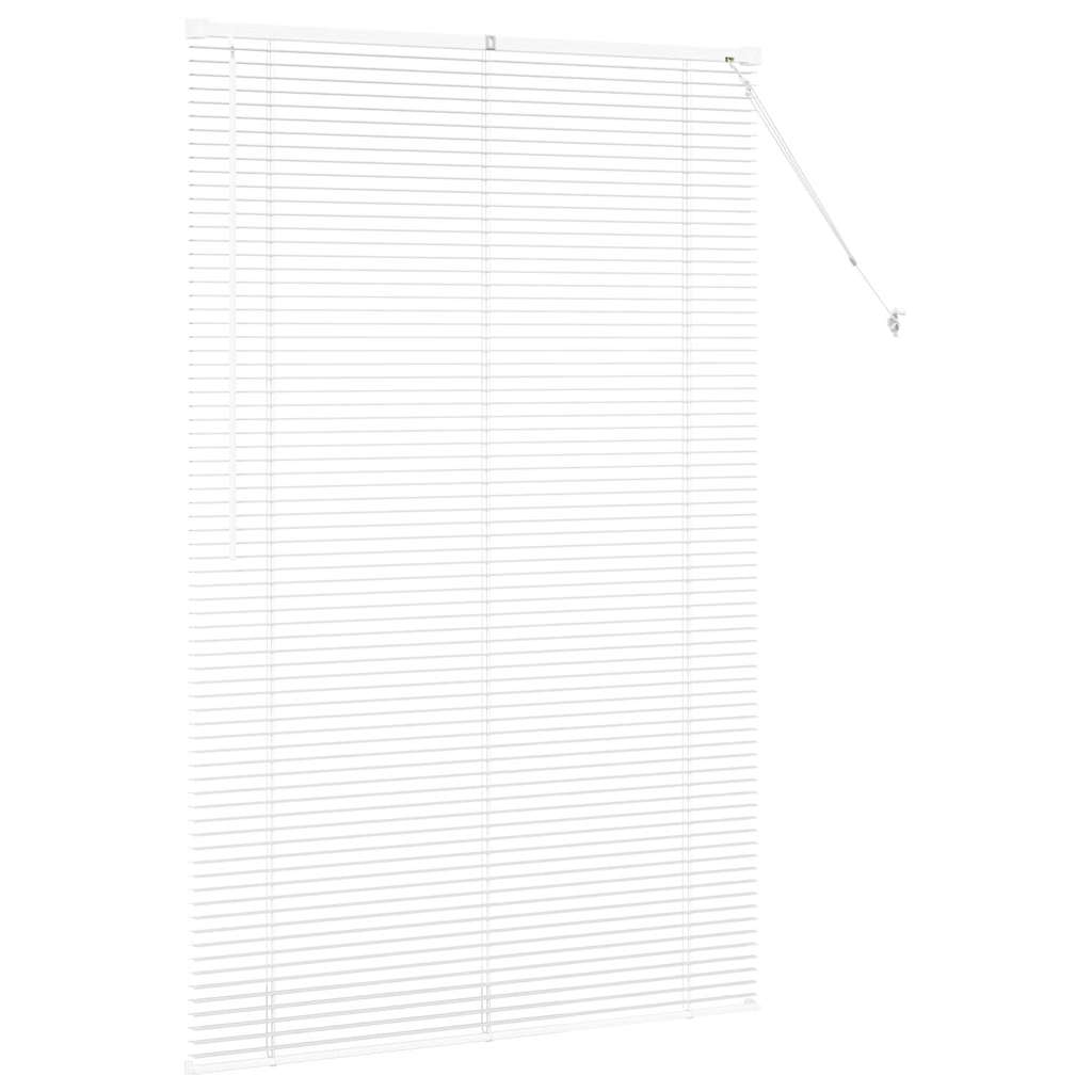Venetian Blinds Height Adjustable White 175 x 115 cm Aluminium